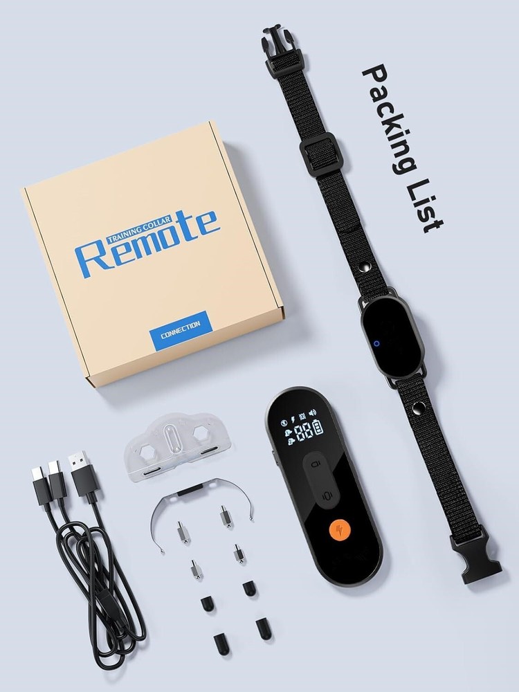 Dog Training Collar - Dog Shock Collar with Remote Range 2000FT, 3 Training Mode