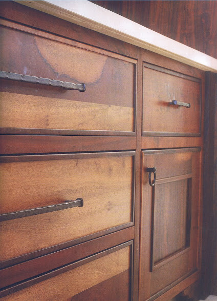 Ring Pull Knob Cabinet Drawer Handle Kitchen Cupboard Door Forged Rustic Iron