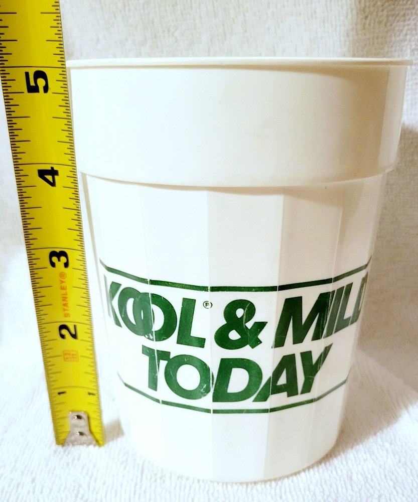 Vintage 70s Kool Cigarette Plastic Drinking Cup 22 oz KOOL & MILD TODAY