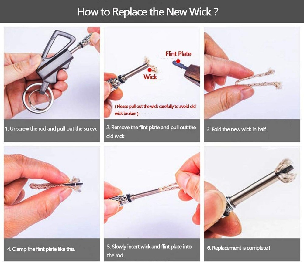 YUSUD 2 Pack Permanent Match with Replaceable Accessories, Never Ending Match...