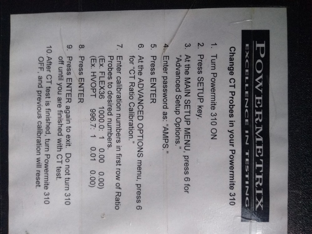 Powermite 310 3 Phase Analyzer