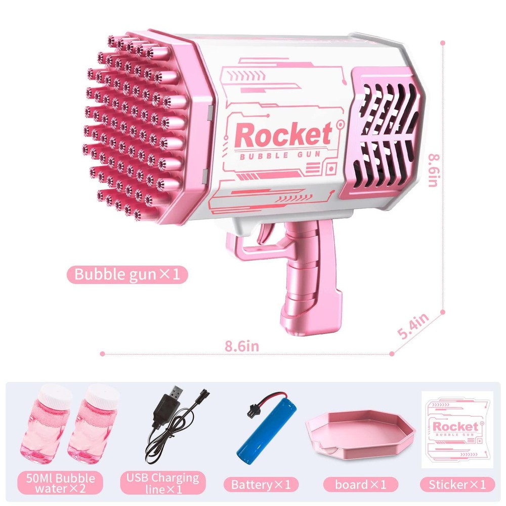 Blue Upgraded Bubble Machine Gun, 69 holes