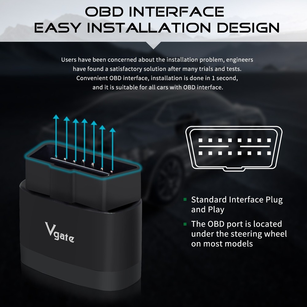 Vgate iCar Pro 2S Bluetooth 4.0 Scanner Tool Code Reader Adapter OBD2 Diagnostic