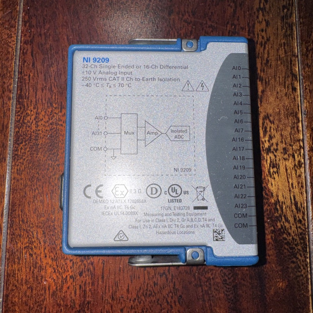 National Instruments NI 9209 C Series Voltage Input Module Excellent Condition
