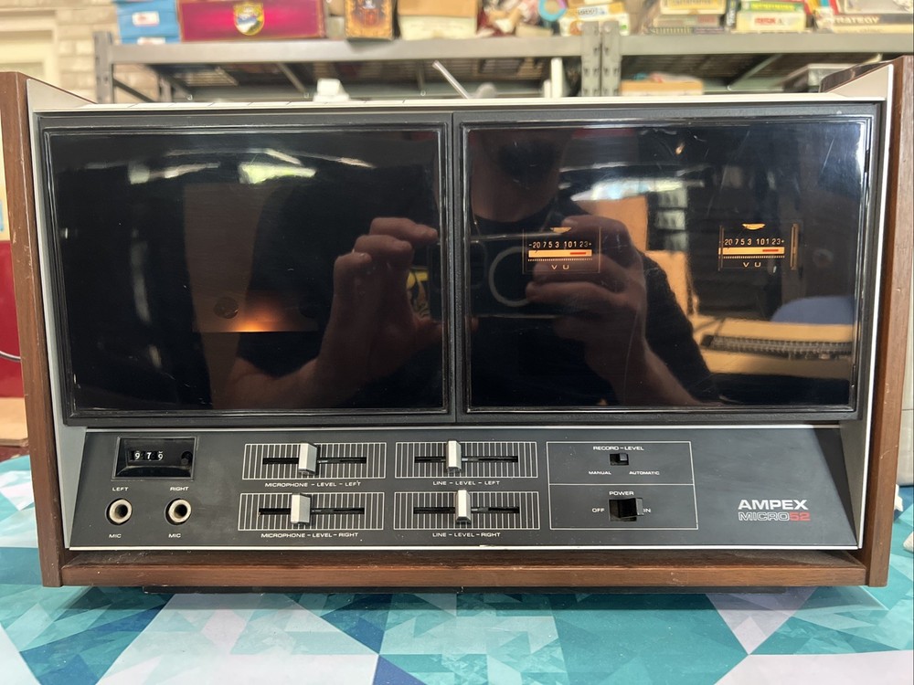 Vintage Ampex Micro 52 Stereo Cassette Deck / Needs Belts