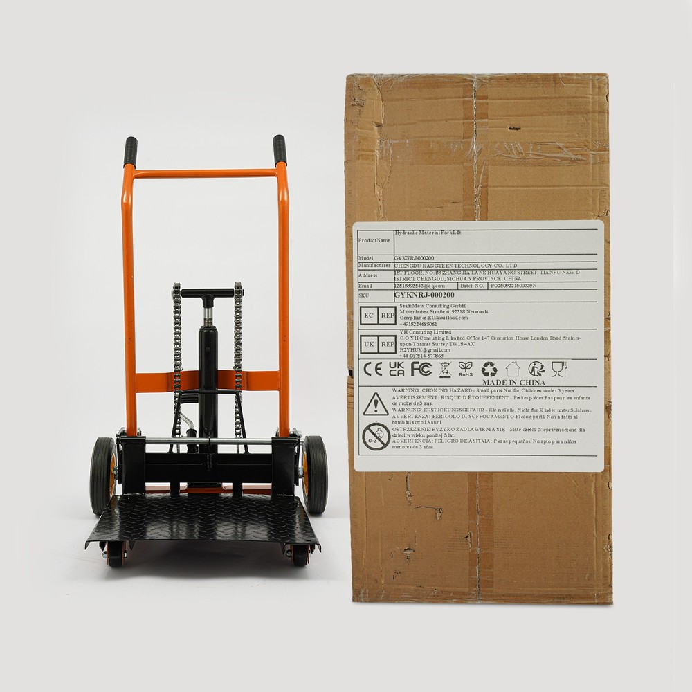 Lift Winch Stacker Adjustable Lift Stacker Hydraulic Material Lift Winch Stacker