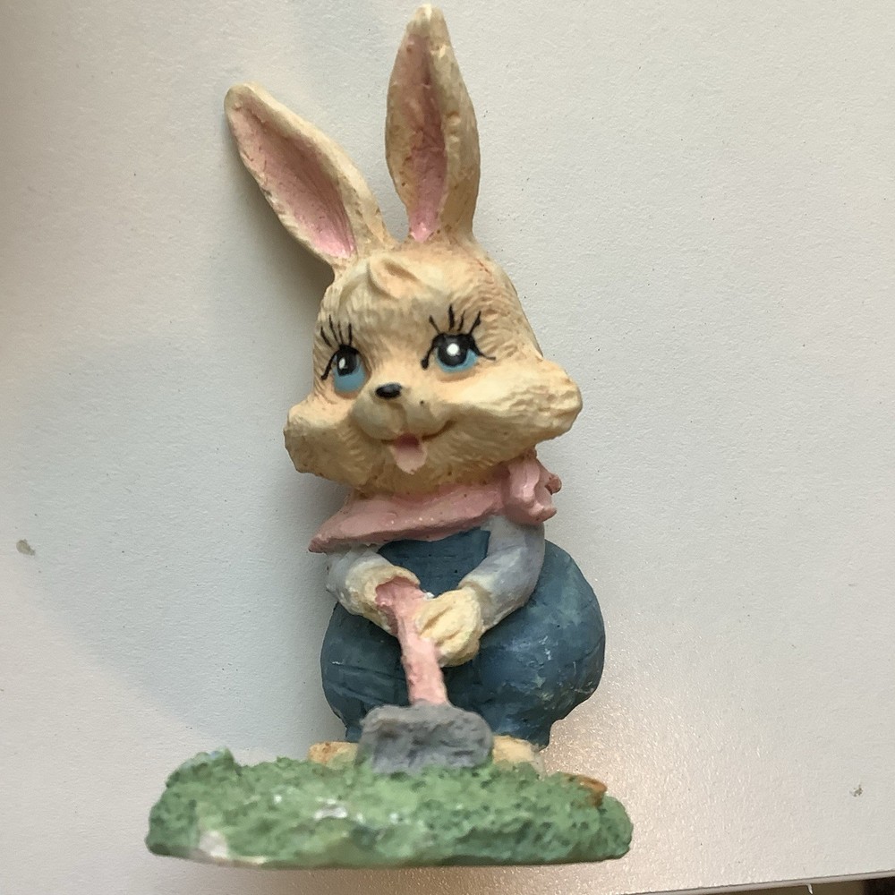 4 Decorative Easter Bunnies One Bunny Egg By Russ Three Bunny Figurines