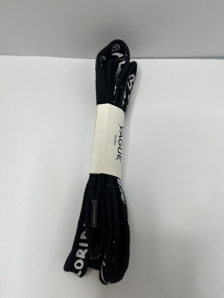 Yague Studios Shoelaces Belt Black 84"