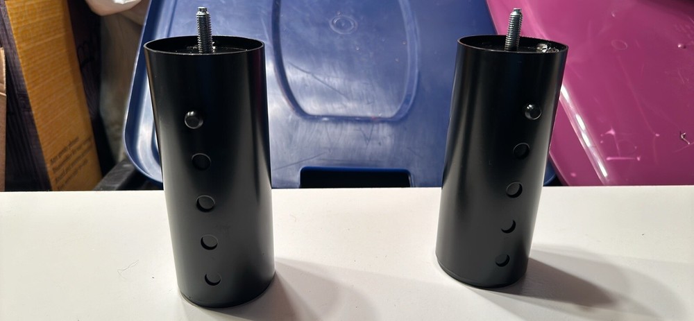 Two Heavy-duty Replacement Adjustable Metal Bed Risers