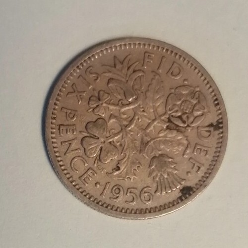 1956 6 Pence Coin