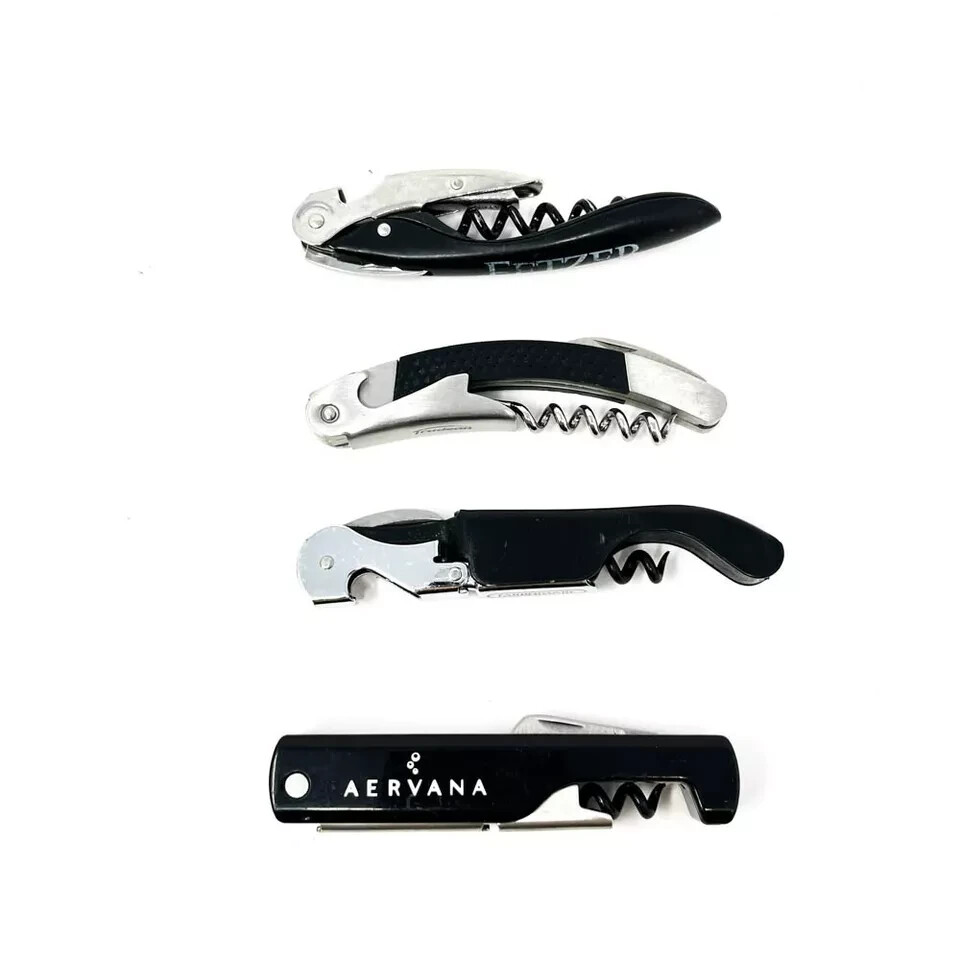 4 Pcs Aervana, Farberware, Trudeau, Fetzer Corkscrew Wine Bottle Opener