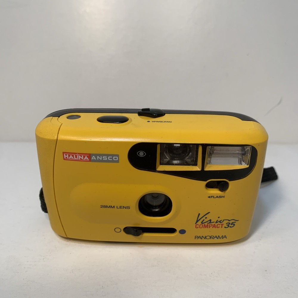 Ansco Vision Compact 35mm Panorama Yellow Camera