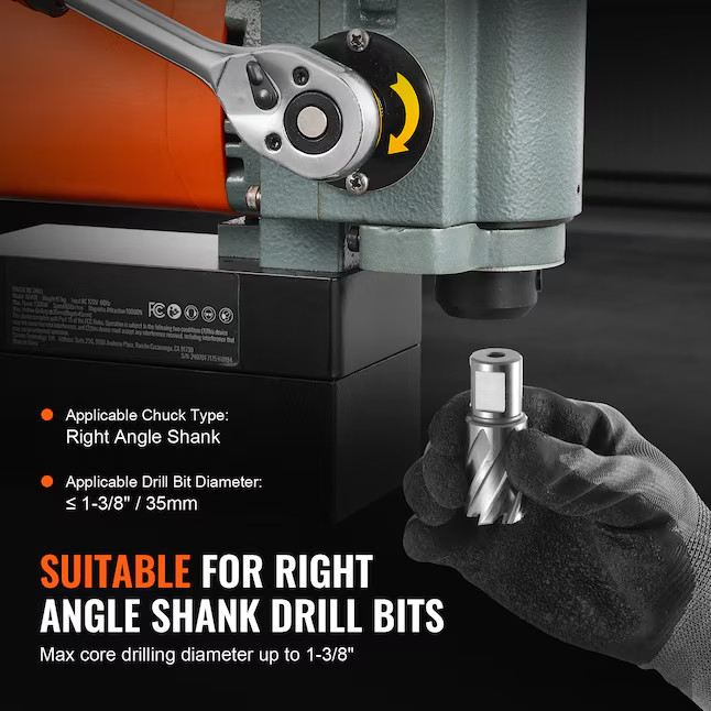 SVOPES 35mm 1300W Magnetic Drill Press Variable Speed Bench⚙️Hot Item