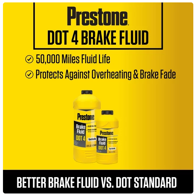 Prestone DOT 4 Brake Fluid 32 fl oz