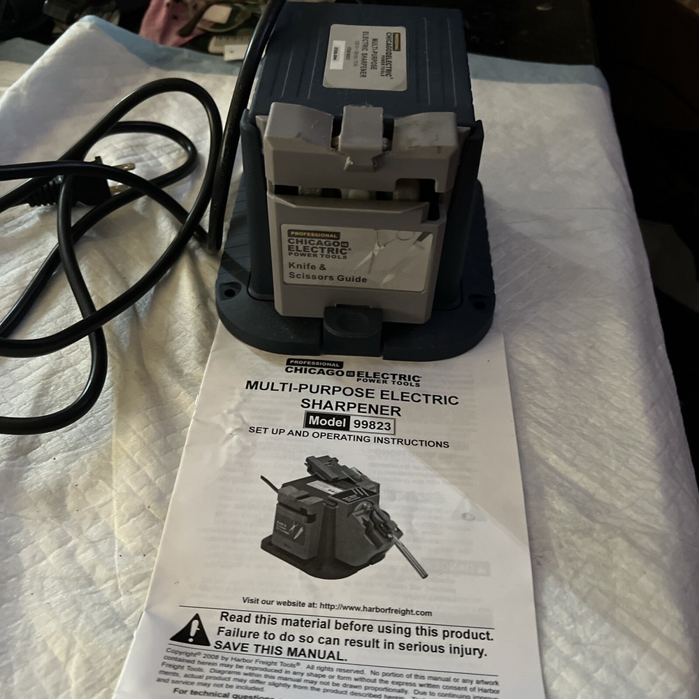 Chicago Electric Power Tools 99823 Multipurpose Sharpener -