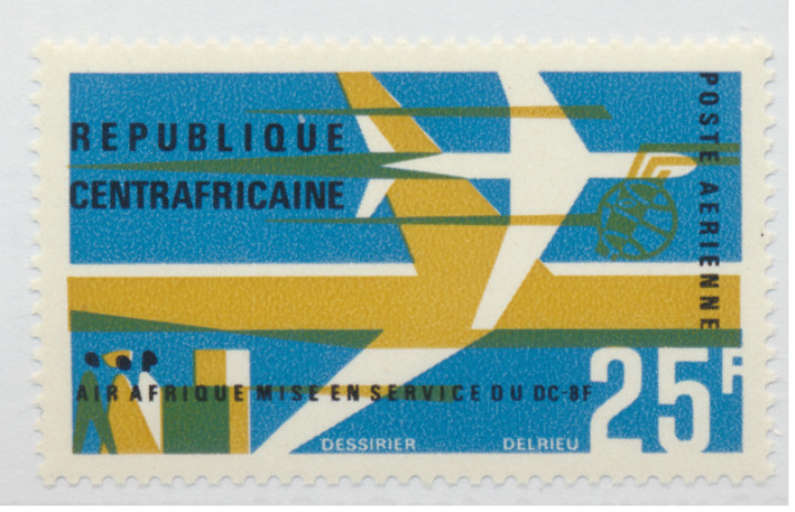 Central African Republic Stamp Scott #C35, Mint Never Hinged