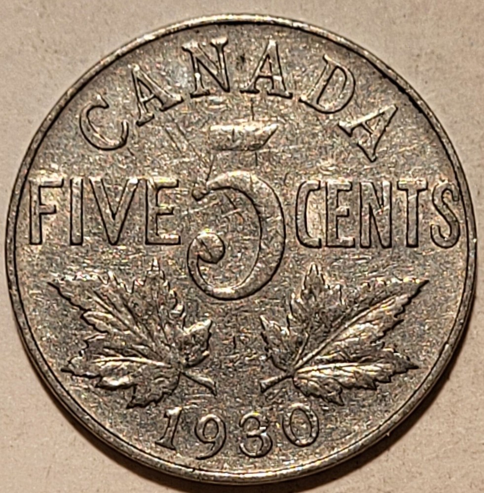 1930  Canada 5 Cent   Coin   N32