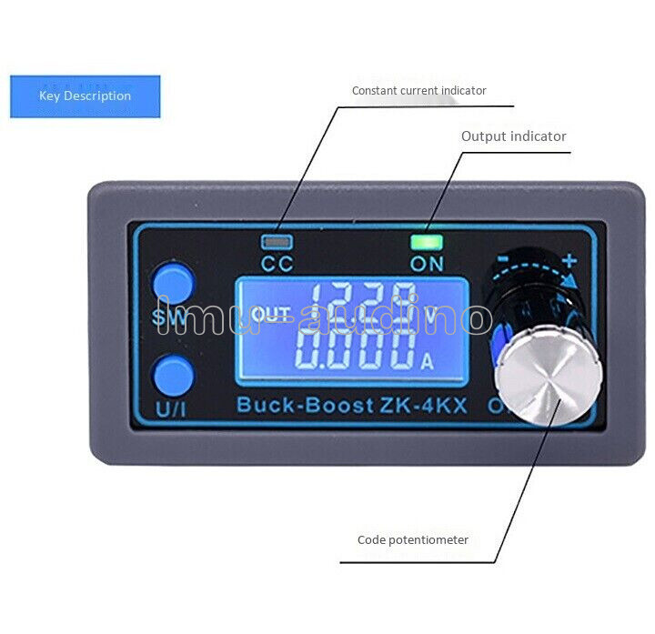 DC-DC Buck Boost Converter DC CV Output 0.5-30V Adjustable Power Supply Module