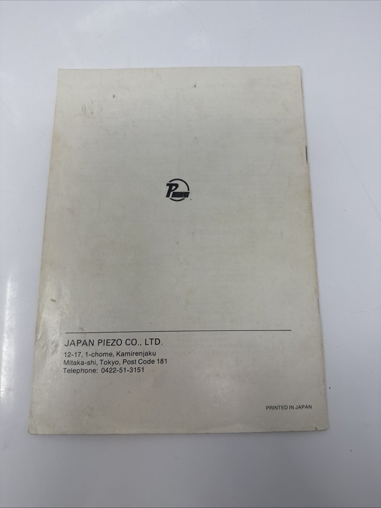 Azden PCS-2000 Instruction Manual - Vintage