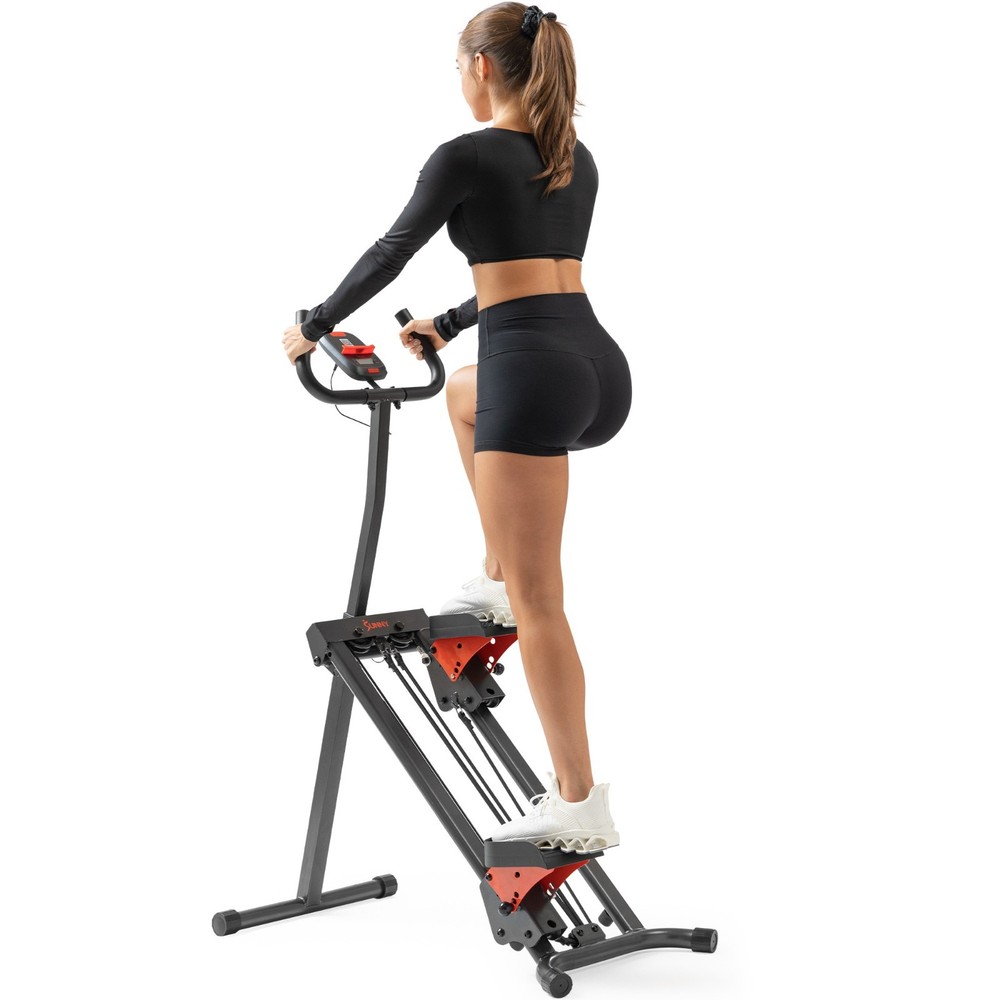 Smart Stair Stepper Climber Exercise Machine with Resistance Cords Vertical Step