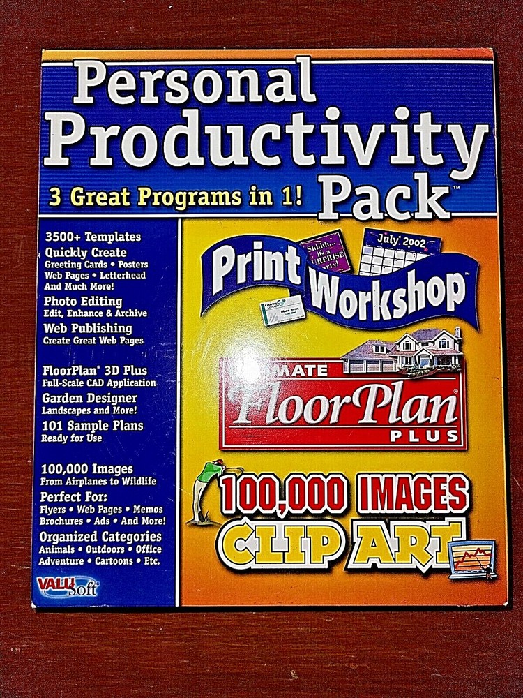 Personal Productivity Pack (Print Workshop, Ultimate Floor Plan,100k Images) PC