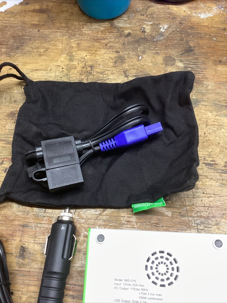 Solutions From Science 110 Mobile Inverter Model MIS-016 Input 12Vdc 25A Max