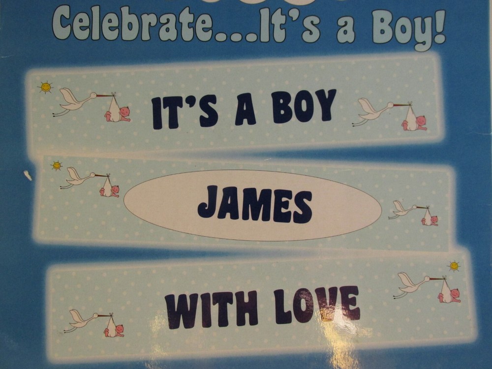 It's a Boy New Arrival Banner (Personalise yourself)