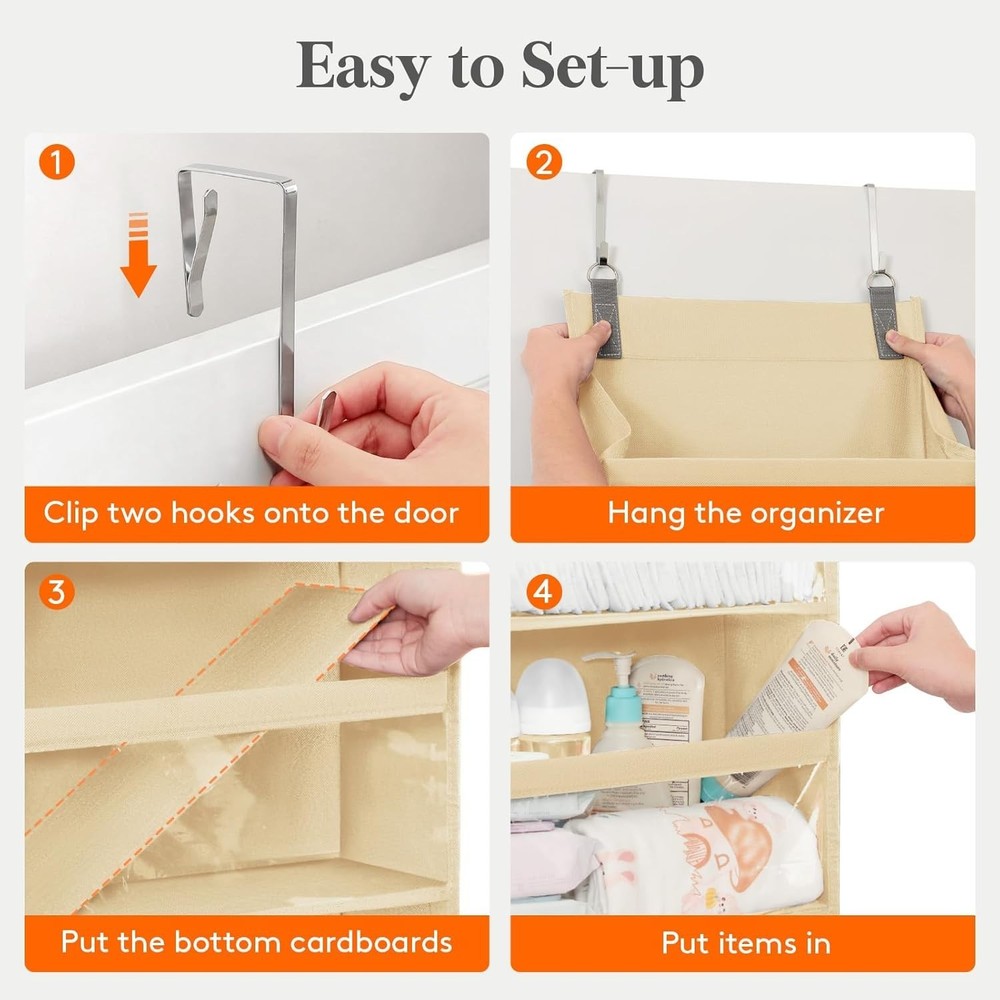 Foldable Clear Window Organizer - 40 lbs Load Capacity for Home Essentials