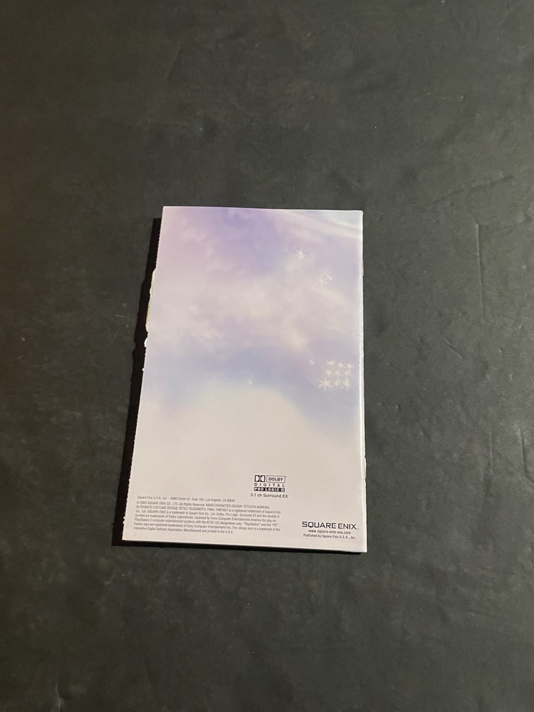 final fantasy x-2 ps2 Manual Only