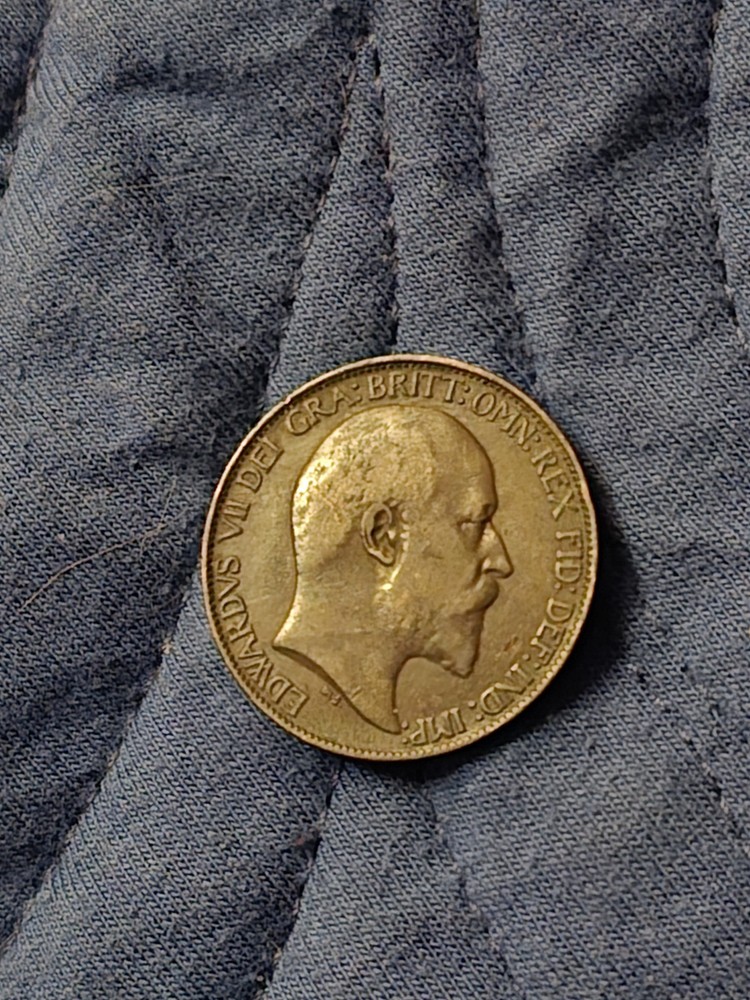 Great Britain 1902 Edward V Half Penny