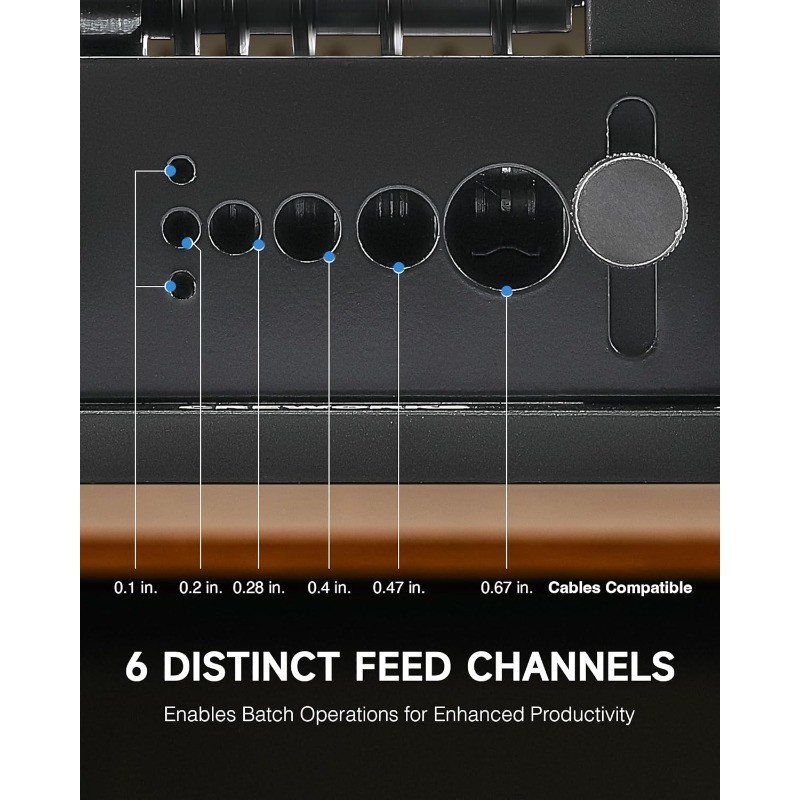 Manual Wire Stripping Machine, Drill Powered Wire Stripper Machine 6 Channels