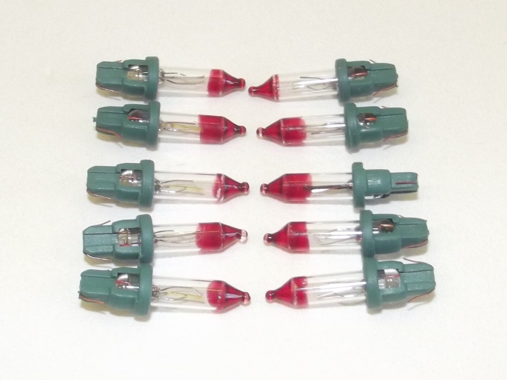 10 Style D Mini Bulb Flashers Christmas Tree Lights Replacement Bulbs 2.5 V .425