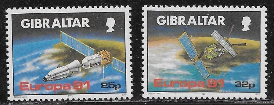 Gibraltar Scott #'s 585 - 586 MNH