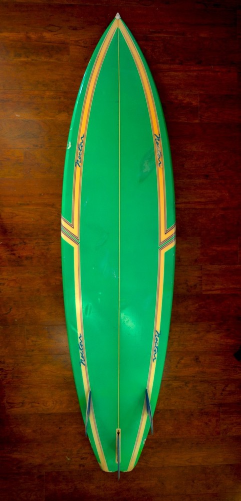 Original 1980's Nectar Simon Anderson Thruster Surfboard Shaped by Gary McNabb