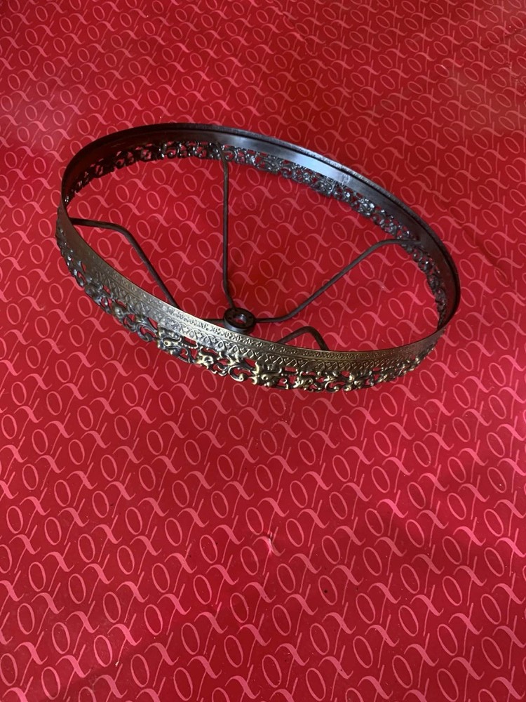 Vintage Brass Lamp Shade Holder Ring