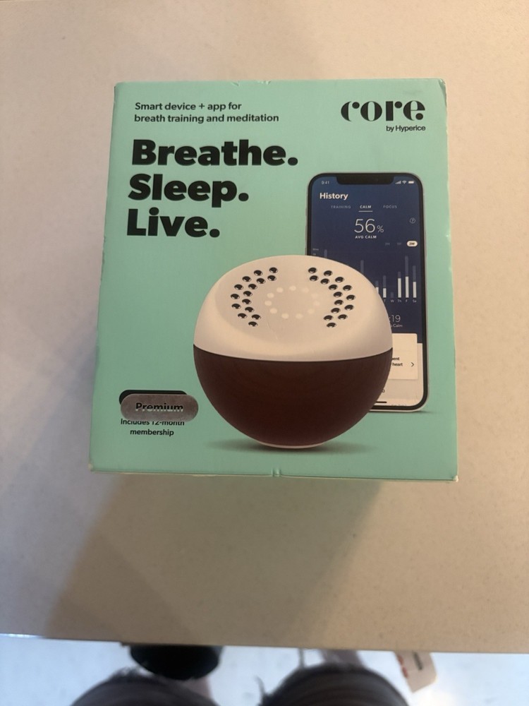 Core by Hyperice Smart Meditation Hand Held Trainer Premium NEW
