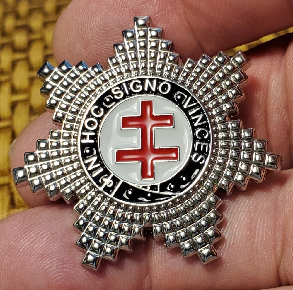 MASONIC BADGE-NIGHTS TEMPLAR PRECEPTOR STAR