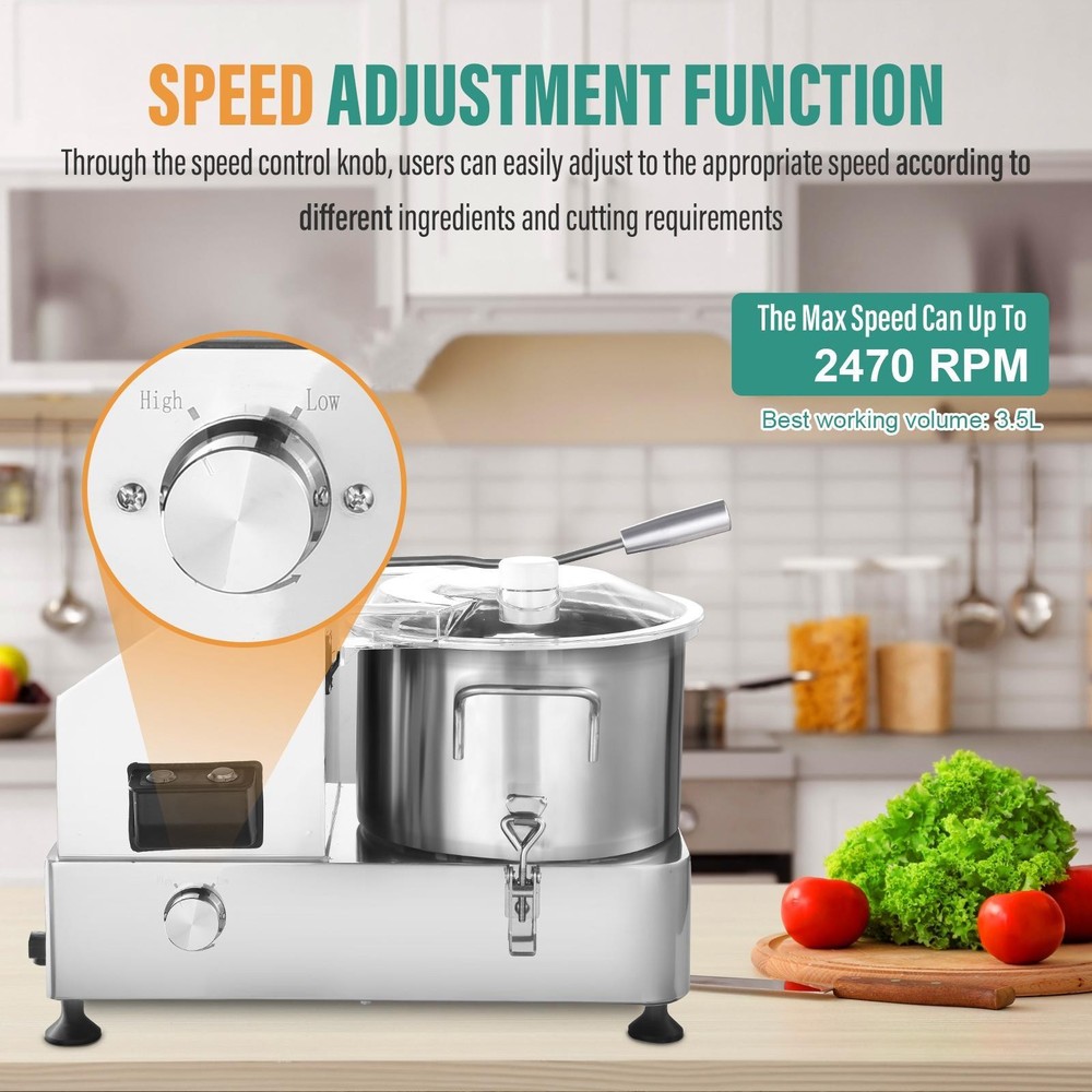 Commercial Food Processor Vegetable Cutter Chopper Fruit Dicer Processor