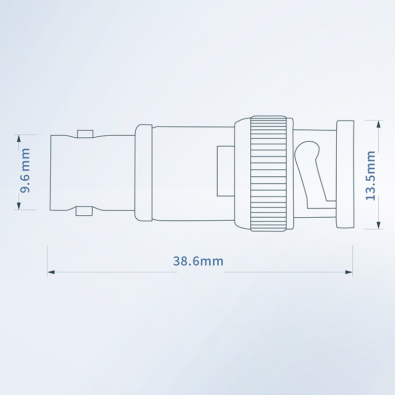 4X Insert Type Feed Through Adapter 50Ω For BNC 38.6mm 50Ohm Terminator US