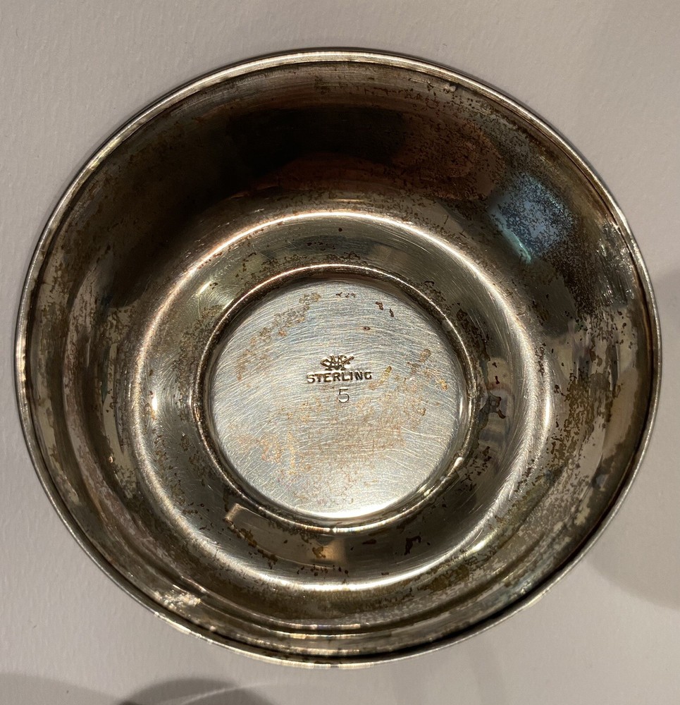 2 STERLING SILVER DEMITASSE CUPS