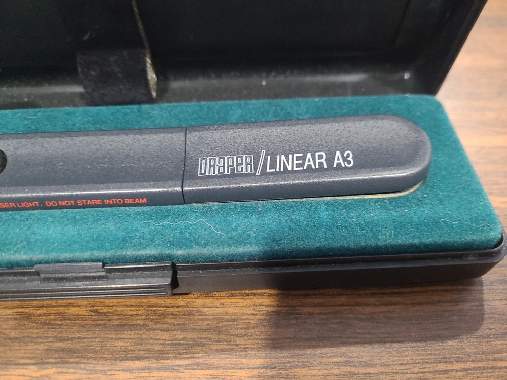 DRAPER LINEAR A3 LASER DIODE POINTER - RED - TESTED WORKS