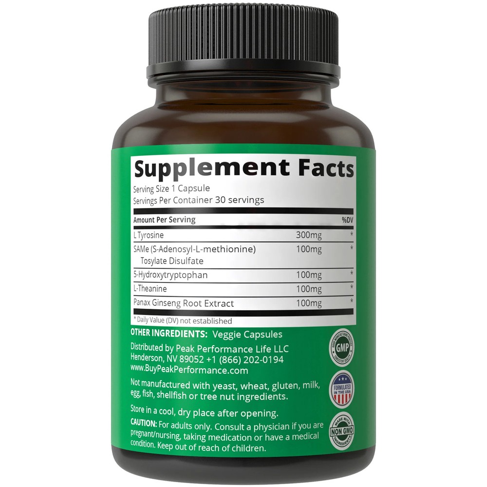 Mood Support Capsules With 5 Top Ingredients