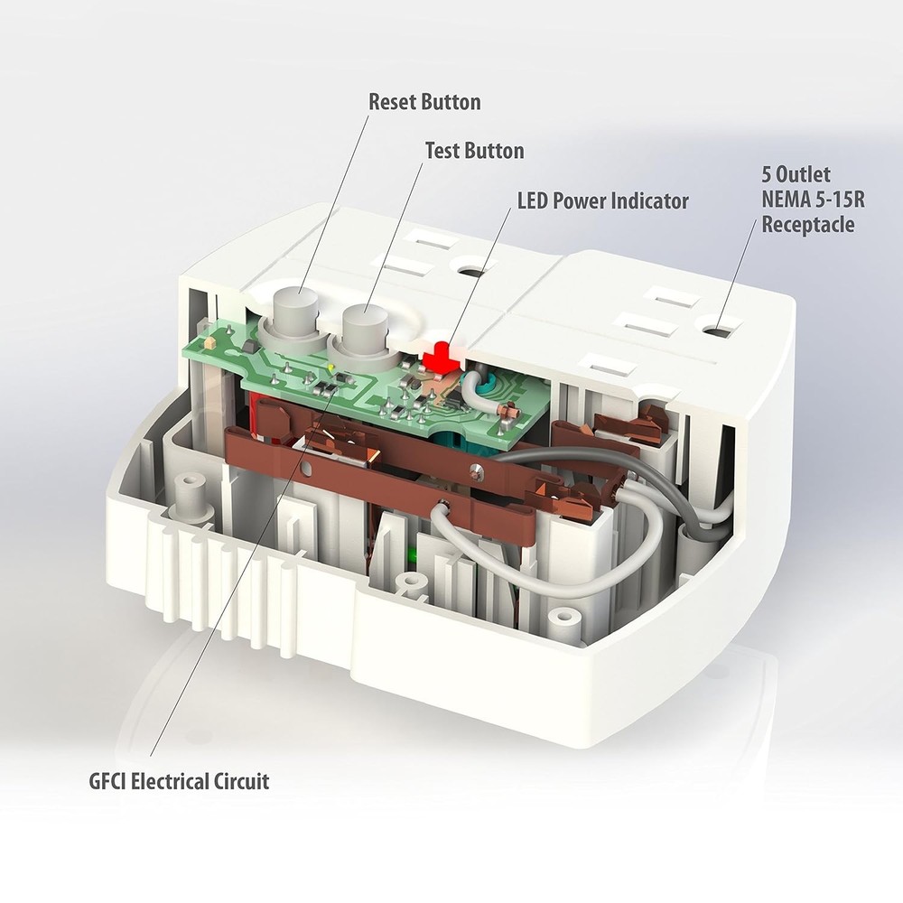 GFCI outlet adapter safety plug