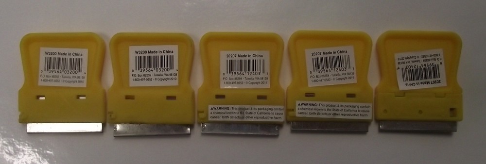 Performance Tool 20207 Small Scraper Blade 5 Pcs