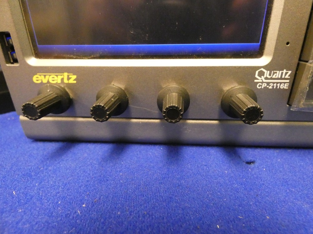 Evertz Quartz CP-2116E-H System Control Panel w/1 Power Supply