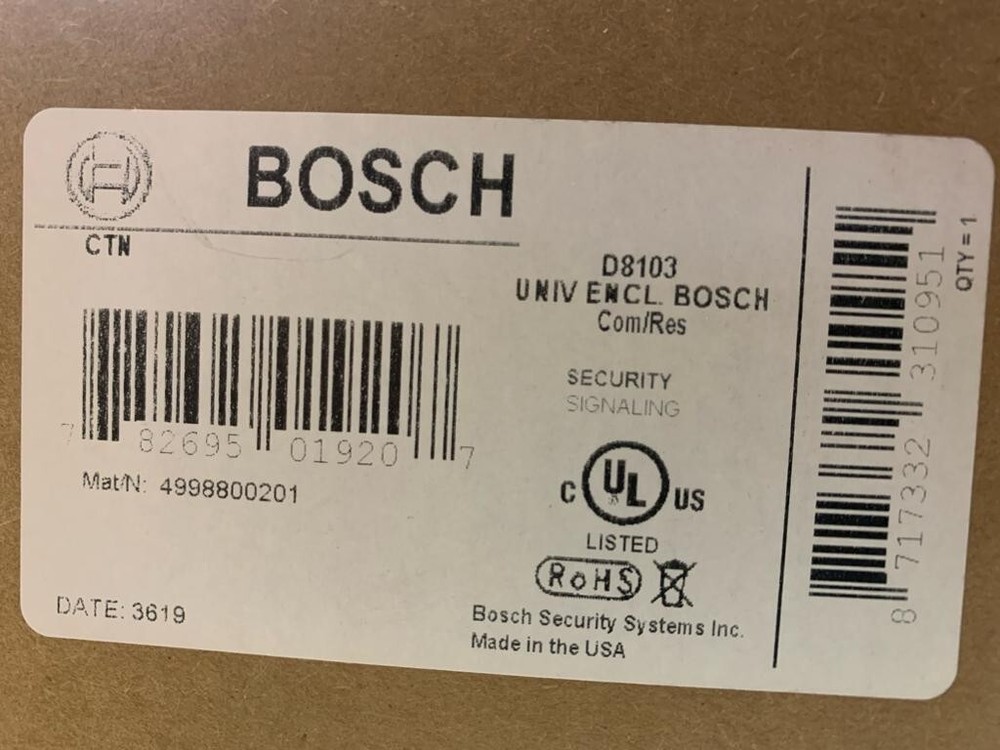 BOSCH D8103 UNIV ENCL