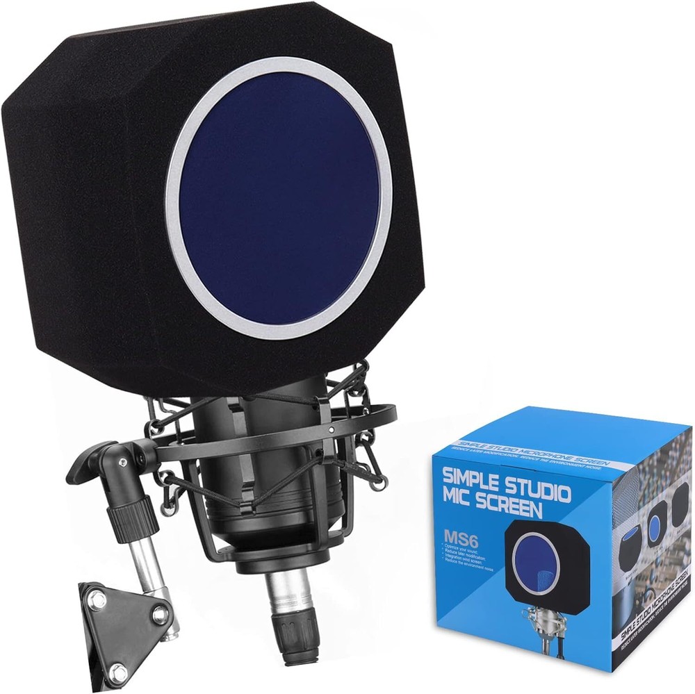 Isolation Ball, Microphone Pop Filter Isolation Ball, Wind Shield Acoustic Fi...