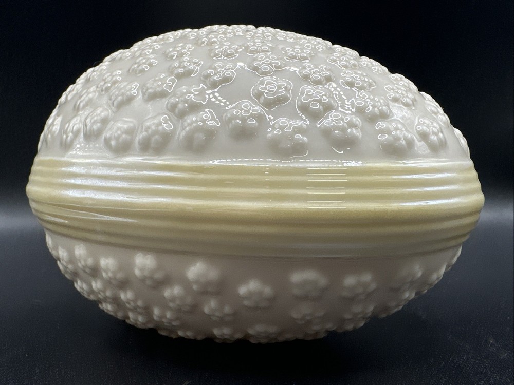 Large 5" Vintage Belleek Easter Egg