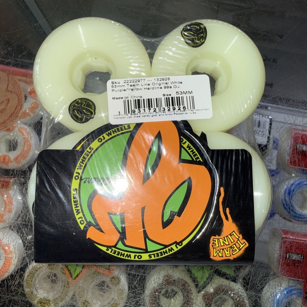 Oh Wheels 53mm Team Line Original White