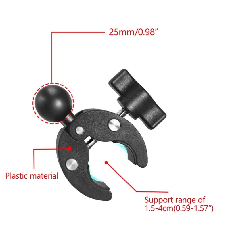 C Clamp Mount Motorbike Handlebar Mount Bracket Holder Stand